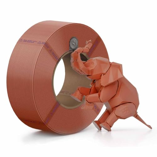 Image of Bambu Lab PLA Filament Matte 3D Printer Filament 1.75mm PLA 1kg High Tenacity - Brown (10800) - Refill