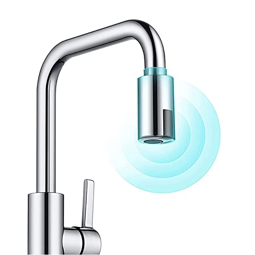 Hangrow Grifo con sensor automático, sin contacto, adaptador de sensor de movimiento, grifo automático para cocina, baño, aireador de manos libres, sensor de grifo inteligente para cocinas y baños Cover