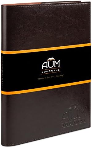 Aum Journals JOURNAL FOR LIFE - Refillable Leather Journal Diary - Large B5 Journaling Size (24x18cm) SIX Natural Leather Colour Options B5 Originals Range (Dark Brown Journal)