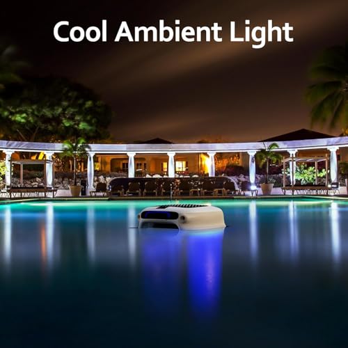 image for PoolPure PRS100A Robotic Pool Skimmer with 7600mah Super Long Battery 