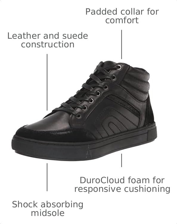 Image of Propet Mens Kenton High Sneakers Shoes Casual - Brown