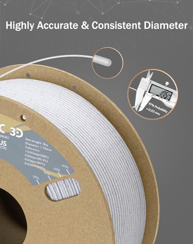 Image of DURAMIC 3D PLA+ Printer Filament 1.75mm PLA Plus Neatly 2Kg Spools | PLA Pro Tougher and Stronger, Dimensional Accuracy Probability + /- 0.02mm 2Pack Marble