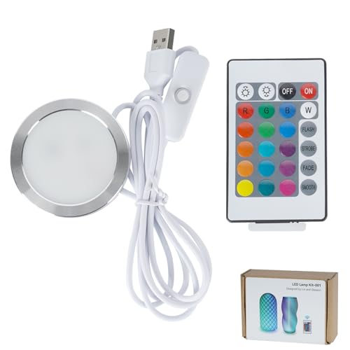BambooSegD 1PCS Remote Control RGB LED Lamp Kit 001 for Bambu Lab H2C/X1/P2S/A1 Multicolor RGB...