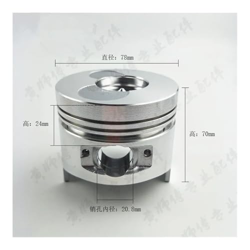 Kit piston 78mm de remplacement avec segment broche et clip pour moteur L70