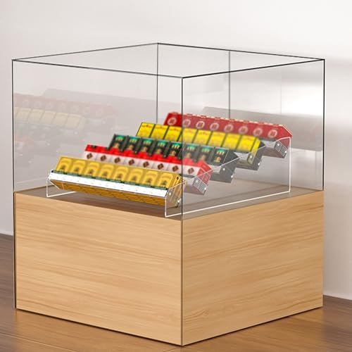 Expositor de acrílico estructurado con diseño jerárquico elegante de 39.5cm 3