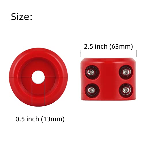 Besnor Winch Cable Hook Stopper For Atv Utv Suv Orv, Rubber Rope Line Saver, Prevent Bouncing Fraying, With Allen Wrench (Red) #TOP3
