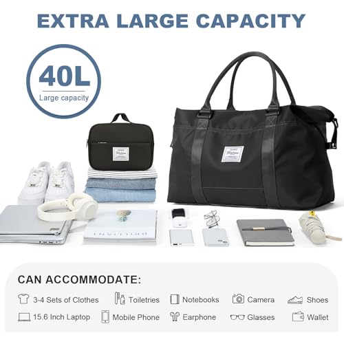 Travel Duffel Bags for Women,Carry-On Weekender Overnight Bag by HYC00 - Used condition - Image 3