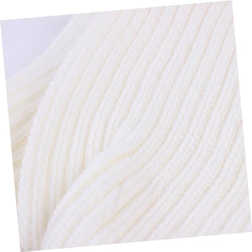 VANZACK Long Knitted Winter Scarf for Cute Fluffy Ball Design Warm Fibers Shawl Winter Accessory for White2