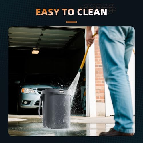 Image of 2 Gallon Silicon Car Trash Can with Lid - 100% Leak-Proof Trash Bin, Waterproof Garbage Can, Gifts for Men and Women