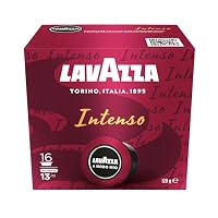 Lavazza, A Modo Mio Espresso Intenso, 16 Coffee Pods, Arabica and Robusta, Spicy Notes, Intensity 13/13, Medium-Dark Roasting, 1 Packs of 16 Coffee Pods