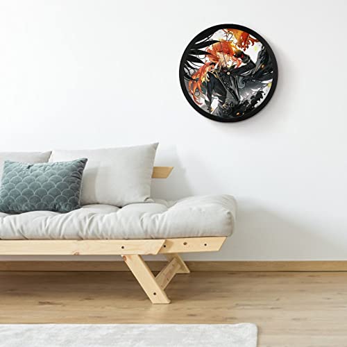 Pendule Murale Silencieuse Anime Boy Moderne 25.4cm pour Déco - 5