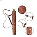Traditional Shoulder Back Quiver Bow Arrow Holder Handmade Straps Belt Adjustable Lightweight & Comfortable Cow Leather Gift for him Aniversary Gift (Tiger Brown)
