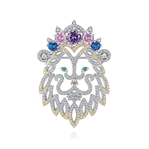 Broche lion pour femmes idéale pour sublimer un blazer de bureau ou une robe de soirée