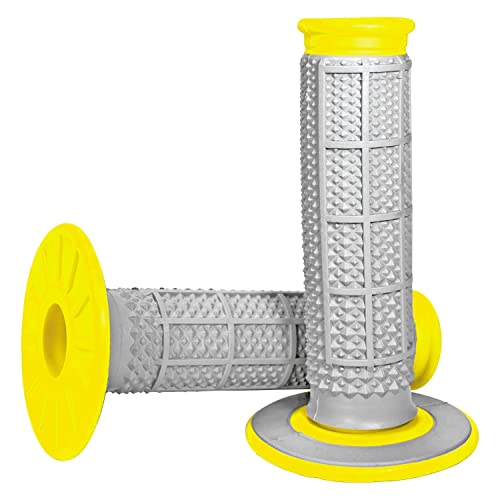 Renthal G194 Grip Tapered Dual Compound jaune pour cross enduro