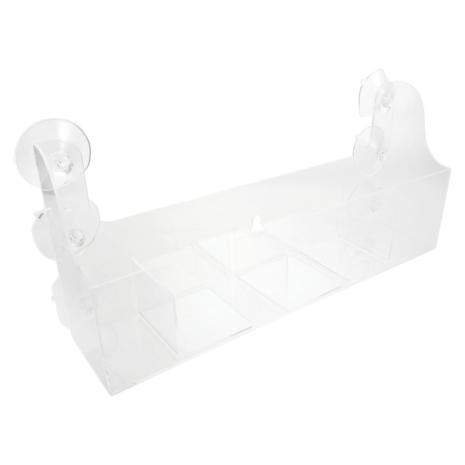 Uonlytech Organizador para Nevera con Ventosas Fuertes y Divisores Ajustables Estante de Acrílico Transparente para Bebidas Chocolates y Salsas Soporte Extraíble para Puerta de Frigorífico