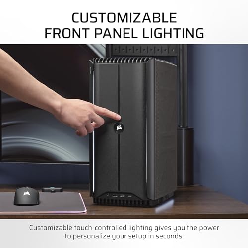 Image of Corsair ONE i500 Gaming PC - Liquid Cooled Intel Core i9 14900K CPU - Liquid Cooled NVIDIA GeForce RTX 4090 GPU - 64GB Vengeance DDR5 Memory - 2TB M.2 SSD - Metal Dark