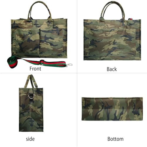 Image of Dyalsa Tote Bags for Women, Canvas Handbag Tote Purse Crossbody Bags with Zip Casual Shoulder Bags for Work and Travel