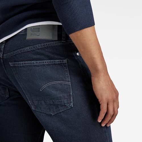 G-STAR Raw - Mens Dakota Regular Straight Jeans, Color Worn in Nighthawk Blue, Size: 32W x 32L3