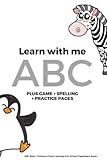 ABC Basic Children's Early Learning Pre-School Paperback Book + Spelling + Game...