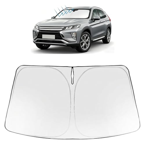 Image of Proadsy Windshield Sun Shade Custom Fit Mitsubishi Eclipse Cross 2018-2026 Foldable Front Sunshade Protector Sun Visor Blocks UV Rays Keep Car Cooler Accessories