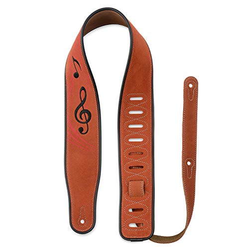 Dulphee Sangle de guitare en cuir pour basse, guitare électrique et guitare acoustique - Les Beatles, Paul McCartney, John Lennon, RIngo Starr, George Harrison Dulphee Sangle de guitare en cuir pour basse, guitare électrique et guitare acoustique – Image 4
