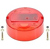 zweirad ersatzteile dkw Passend für SIMSON SET Rücklichtkappe f. BSL + BSKL, ø 100mm, rot - inkl. 2 Schrauben, Dichtscheiben und U-Scheiben