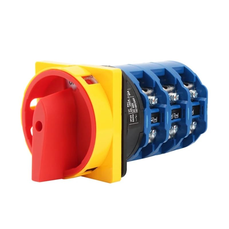 Three Section 3 Poles Power Cut-Off Padlock Type Universal Rotary Cam Switch
