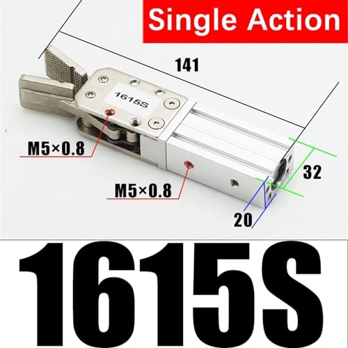 1615S manipulateur pneumatique grand fixation simple double action
