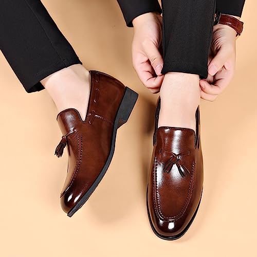 Tassel Loafers Men Fashion Slip on Dress Shoes Driving Flats Comfy Lightweight Workout Shoe Black Brown Hiking Party Footwear4