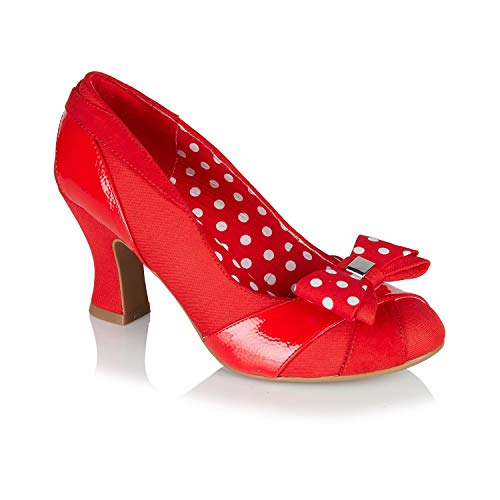Ruby Shoo Tatum Escarpins à talons pour femme Rouge élégants