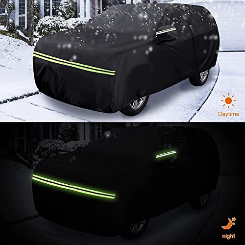 Image of Waterproof Car Covers Replace for 2008-2025 Nissan Rogue, 6 Layers All Weather Custom-fit Car Cover with Zipper Door & Windproof Bands for Snow Rain Dust Hail Protection (Rogue)