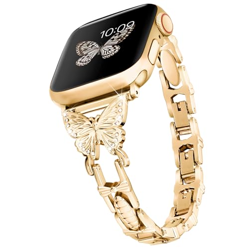Bracelets iWatch habillés en métal pour femme Apple Watch 38 mm