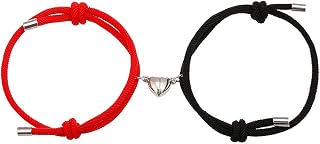 tenghong2021 2pcs Magnetic Couple Bracelets for Women Men, Sun and Moon Attraction Matching Bracelet Lover Gifts for Boyfriend Girlfriend Best Friend