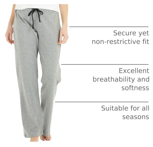 Image of U2SKIIN 2 Pack Pajama Pants for Women Soft, Cotton Comfortable Womens Lounge Lightweight Sleep Pj Bottoms
