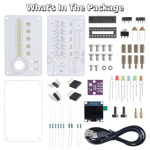 DIY Thermo-Hygrometer Soldering Kit, ICSTATION Temperature and Humidity Meter with Expression LED, ℃/℉ Switchable STEM Electronics Learning Project for School Education, Home & Office Use - Image 3