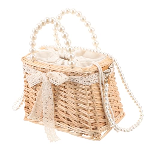 Sac bandoulière tissé en bambou pour l'été et les sorties à la plage