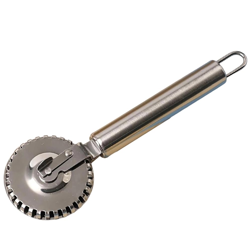 Hndhbfgrt Dumpling Tool-Pastry Roller Stainless Steel 1pc for Baking, Dough Crimper for Empanadas