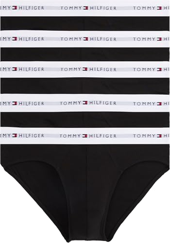 Tommy Hilfiger Herren 5er Pack Unterhosen Briefs Unterwäsche, Mehrfarbig (Black/Black/Black/Black/Black), S – Ansicht 1