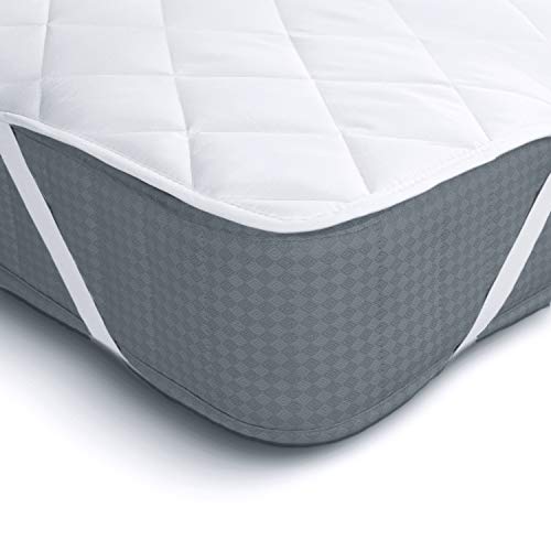 Preisvergleich Produktbild Melunda Matratzenschoner 90x200 cm weiches Unterbett, Matratzentopper, atmungsaktive Matratzenauflage