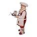Kurt S. Adler 11-Inch Gingerbread Chef Santa Figurine
