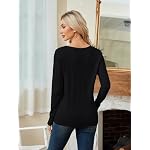 Pullover Damen Langarm V Ausschnitt Strickpullover Winter Casual Elegant Pulli Warm Oberteile – Bild 4