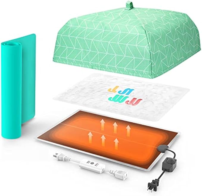 ISTOYO Resin Heating Pad Resin Mold Heating Pad Resin Curing Machine Epoxy Resin Dryer With Time Adjustment Function For Epoxy Resin Mold Resin Supplies Silicone Mold