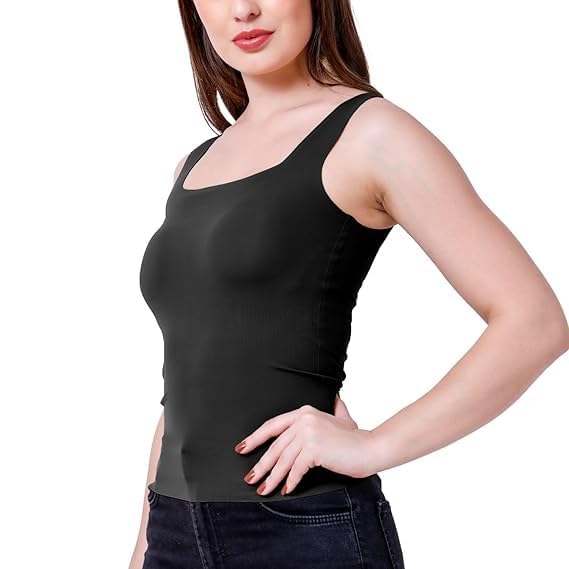 shaperx Women Soft Seamless Padded Camisole – Lightweight & Body Fit Innerwear Top-picture-9