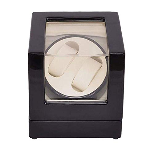 Preisvergleich Produktbild NBVCX Wohnaccessoires Uhrenbeweger für Automatikuhren Batterie Uhrenwickler Box Motor Automatikuhren Wickler Display Box Aufbewahrungskoffer Schwarz