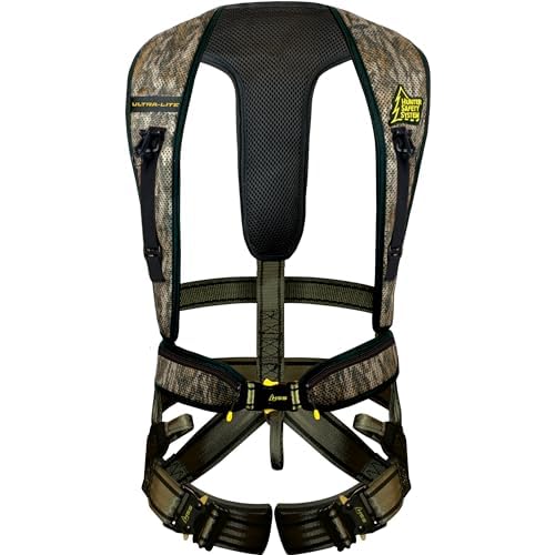 Hunter Safety System Ultra-lite 4X/5X Harness – Padded Lightweight Shock Absorbing Safety Harness for Tree Stand, Hunting Gear & Accessories, Fits Up to 400 Pounds