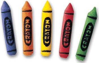 CakeSupplyShop Art Supplies Crayons Sugar Decorations Cookie Cupcake Cake 12 Count