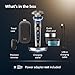 Philips Norelco Shaver i9000 Prestige Ultra, Wet & Dry Electric Shaver, Dark Slate, SenseIQ Pro Technology, Triple Lift & Cut System, 360 Rotating NanoTech Precision Blades, Quick Clean Pod, XP9402/86