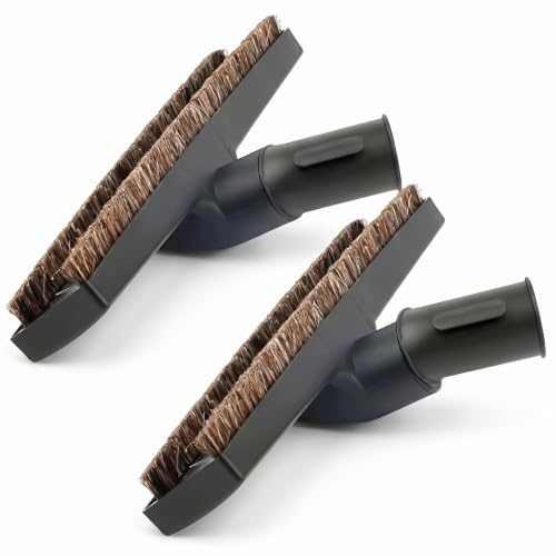 Image of ANBOO 2 Pack 32mm 1 1 /4 inches Vacuum Hardwood Floor Attachment Accessories Deluxe Extra Large Hardwood Brush 1-1 /4inch Multi Surface Vacuum Attachments 360 Degrees Swivel Head Hard Floor Brush