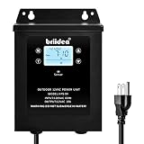 Low Voltage Transformer, Briidea 120W 120V AC to 12V AC Landscape Lighting Transformer with Built in
