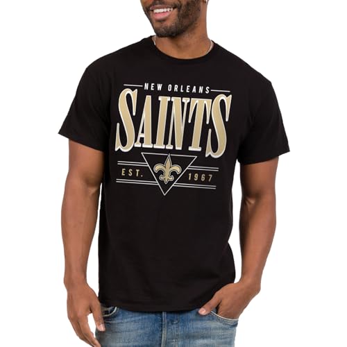 New Orleans Saints NFL Established Retro - Adult Short Sleeve Fan T-Shirt for Men & Women